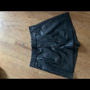Leather shorts